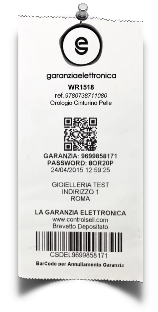 Garanzia Digitale Control Sell